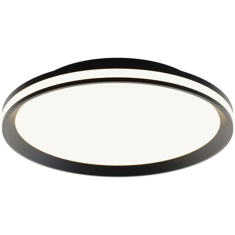 AFX Lighting SNAF16LAJD1BK 16" 36W LED Sona Flush Mount, 2300 lm, CCT Select, 120V, Black Finish