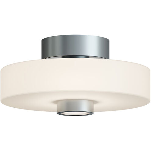 AFX Lighting SYDC13LAJUDSN Sydney LED 13 inch Satin Nickel Semi Flush Mount Ceiling Light