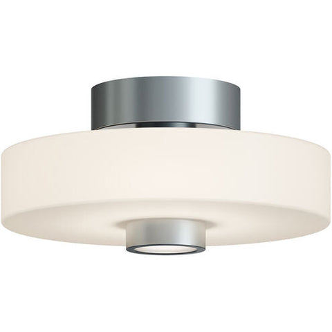 AFX Lighting SYDC13LAJUDSN Sydney LED 13 inch Satin Nickel Semi Flush Mount Ceiling Light