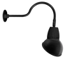 11" LED Gooseneck, Angled Dome Shade, 26W, 4000K, Black or White Finish