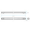 Luxrite LR25185 45W 4' Slim Linear Selectable CCT/Wattage
