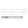 Luxrite LR42605 2FT 25W Architectural Linear Selectable CCT/Wattage