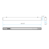 Luxrite LR42610 4FT 50W Architectural Linear Selectable CCT/Wattage