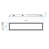 Luxrite Montauk LR24281 6" X 2' Linear Backlit Panel Selectable CCT/Wattage