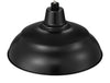 Millennium Lighting 17" RLM Warehouse Shade Goose Neck Mount, Satin Black Finish