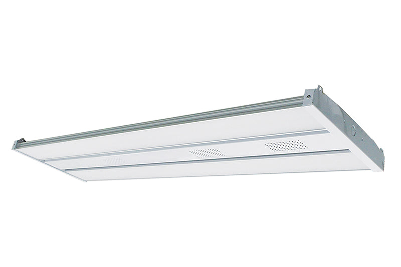 4ft Linear High Efficiency High Bay, 31,000 Lumens, 100W/150W/200W Selectable, 120-277V, 4000K or 5000K CCT, White Finish