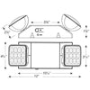 LED 2-Head Emergency Unit - 2W - UL Listed - 120-277V