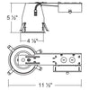 LEDQuant 4" Inch LED Remodel Recessed Housing Can for Ceiling Downlights, Dimmable, UL Listed, Energy Star, TP24 Connection, IC Rated