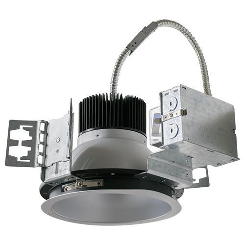 8 inch architectural LED recessed downlight kit, commercial grade, reflector trim and frame, UL, energy star