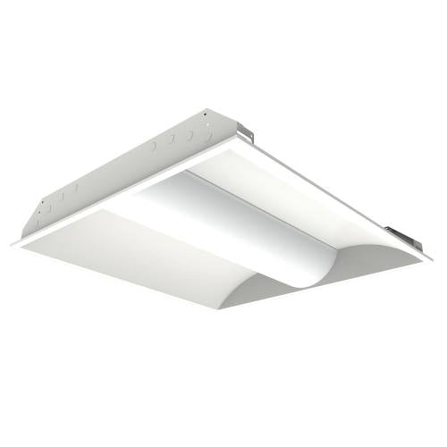2X2 LED center basket troffer white 30W, 0-10V dimmable, DLC premium
