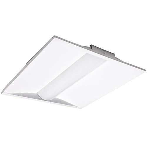 2X2 LED center basket troffer white 32W, 0-10V dimmable, DLC premium