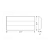 2X4 LED center basket troffer white 50W, 0-10V dimmable, DLC premium
