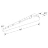 4ft LED linear vapor tight 40W, 0-10V dimmable ETL & DLC