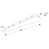 4FT LED LINEAR VAPOR TIGHT 40W, 0-10V DIMMABLE ETL & DLC