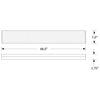 4ft LED wrap around light 40W, 0-10V dim, DLC premium