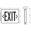 Easy Mount LED Exit Sign, Emergency Light, Double Face, Remote Capable, UL