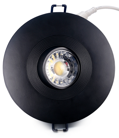 LED-GIMBAL-PRO 8W - 4inch Recessed Direct Wire Dimmable Light Adjustable CCT (3000K, 4000K, 5000K), Flat or Sloped Ceilings, ETL, 70W equivalent