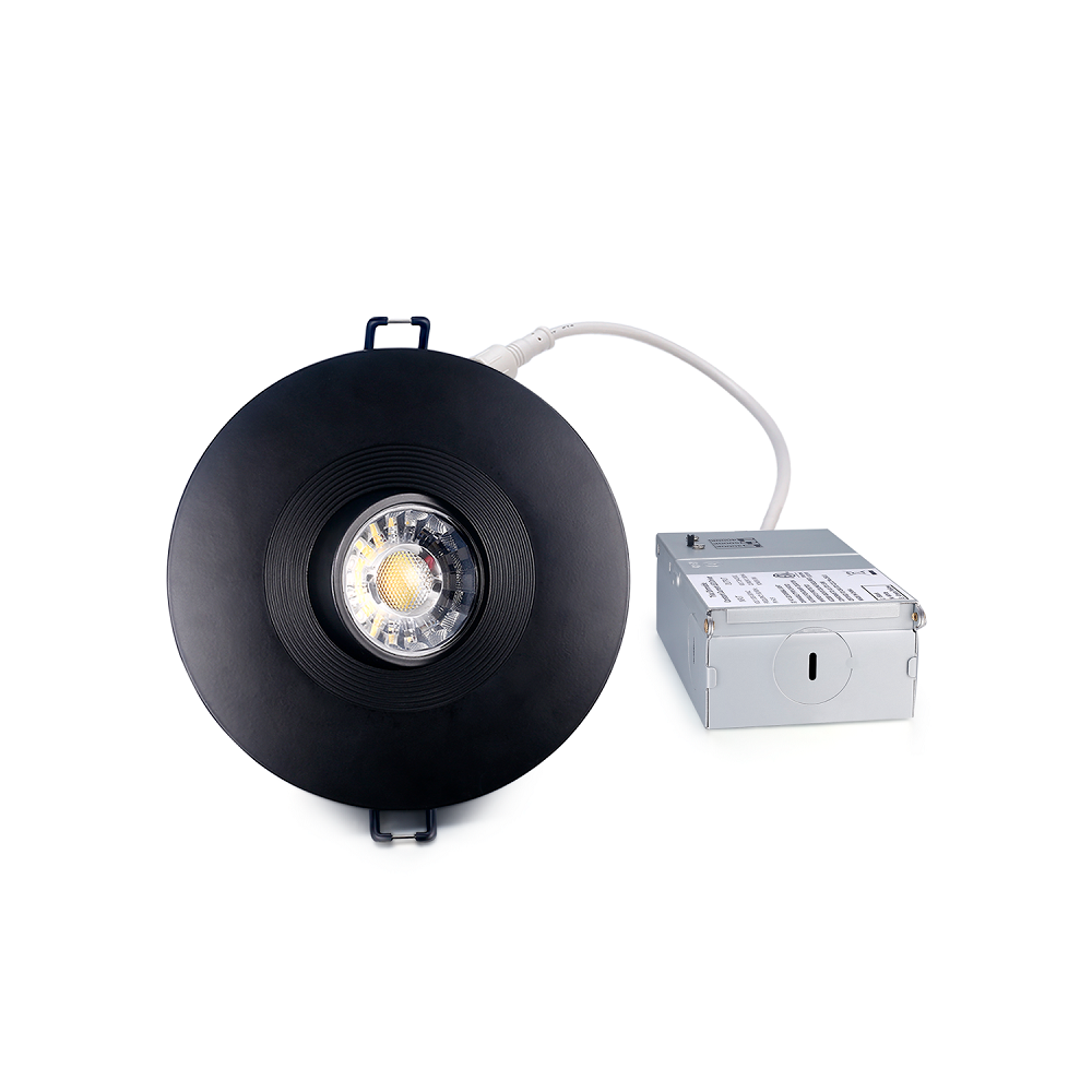 LED Gimbal 8W 4inch Recessed Dimmable Light Adjustable CCT (3K/4K/5K) Flat or Sloped Ceilings ETL