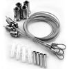 Suspension Mount Kit (4 Cables) for LED Flat Panel Light Fixture