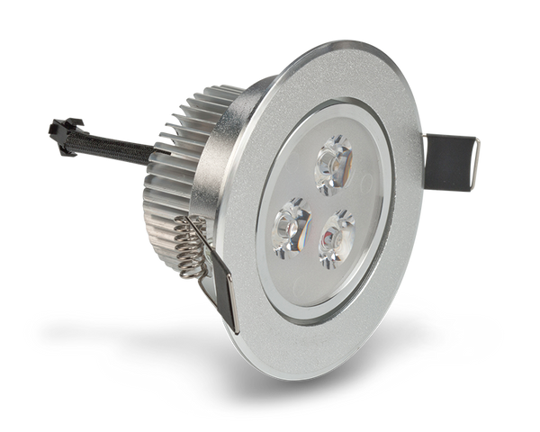 LEDQuant 3 Watt Dimmable Recessed LED Lighting Fixture, Recessed Downlight
